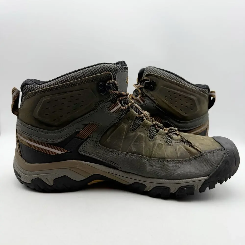 Keen Mens Targhee lll Mid Hiking Boot US 14 EU 47.5 Brown Leather WP EUC